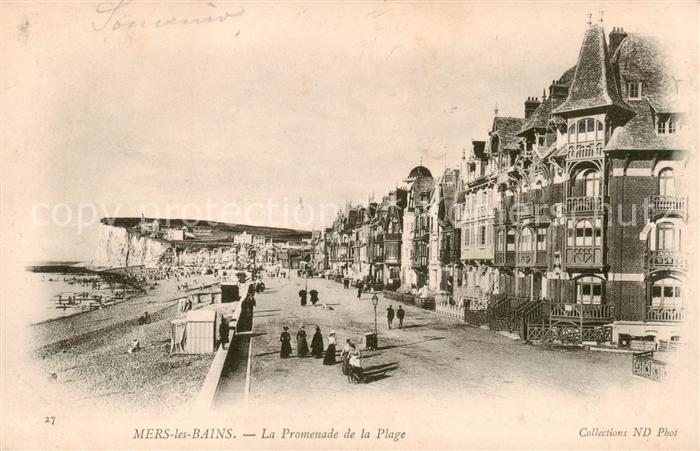 Mers-les-Bains 80 Somme La Promenade de la Plage