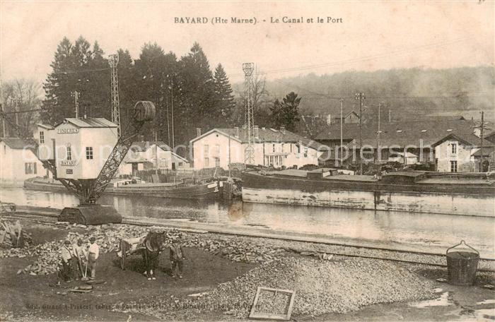 Bayard -sur-Marne 52 Haute-Marne La Canal et la Port