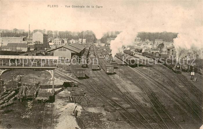 Flers 61 Orne Vue generale de la Gare