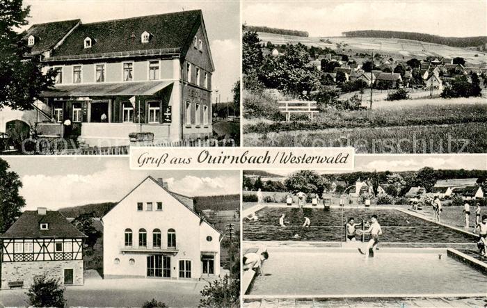 Quirnbach Westerwald Gasthof Pension Zur Linde Panorama Schwimmbad