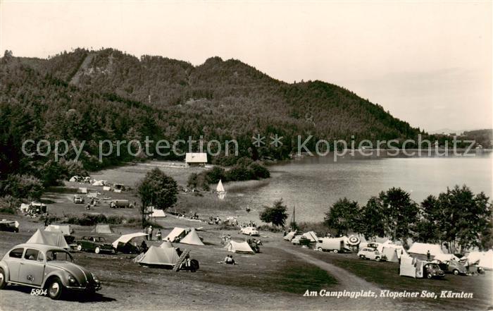 Klopeinersee Kaernten AT Am Campingplatz
