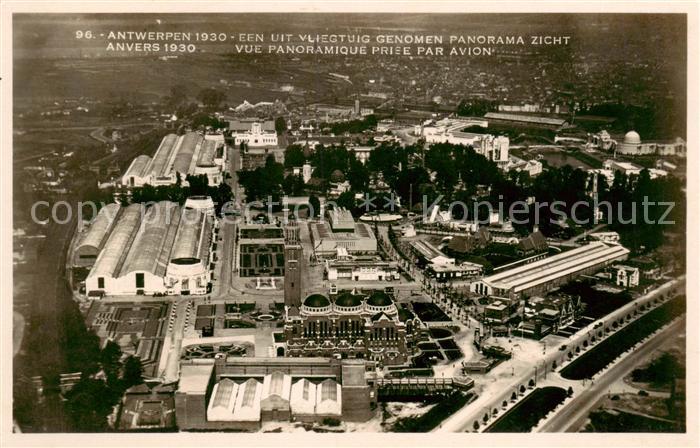 Antwerpen Anvers Vue panoramique priee par avion