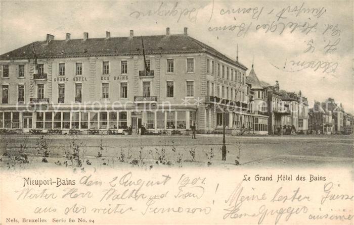 NIEUPORT Nieuwpoort West-Vlaanderen Belgie Le Grand Hotel des Bains