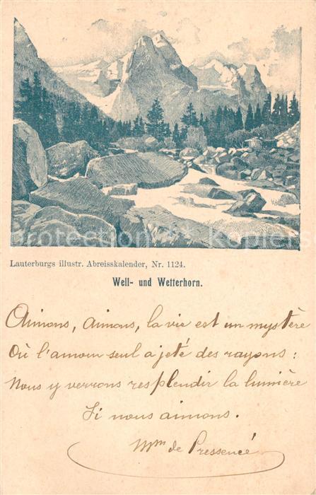 Lauterbrunnen BE Well und Wetterhorn