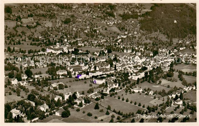 Schwyz SZ Fliegeraufnahme