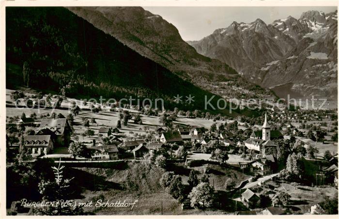 Buerglen Schaechenthal UR mit Schattdorf