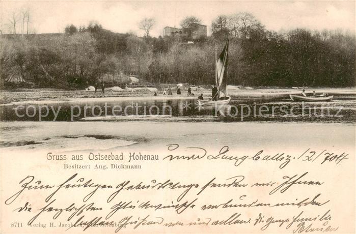 Hohenau Ahrenshoop Ostseebad Strand Bootspartie