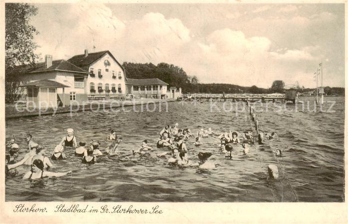 Storkow Mark Stadtbad im Grossen Storkower See