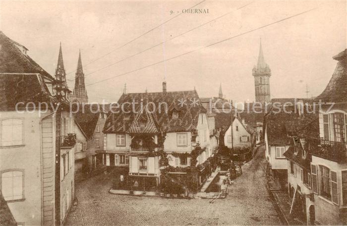 Obernai Alsace Oberehnheim Elsass 67 Ortspartie