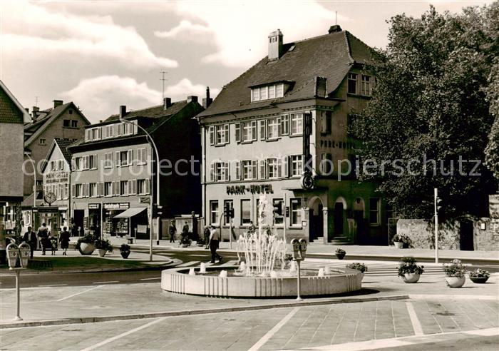 Ruesselsheim Main Friedensplatz Brunnen Park-Hotel