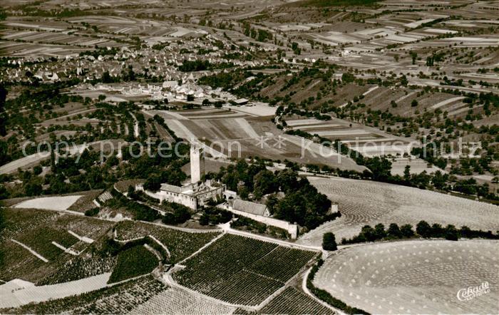 Sulzfeld Baden Fliegeraufnahme mit Gaststaette Burg Ravensburg