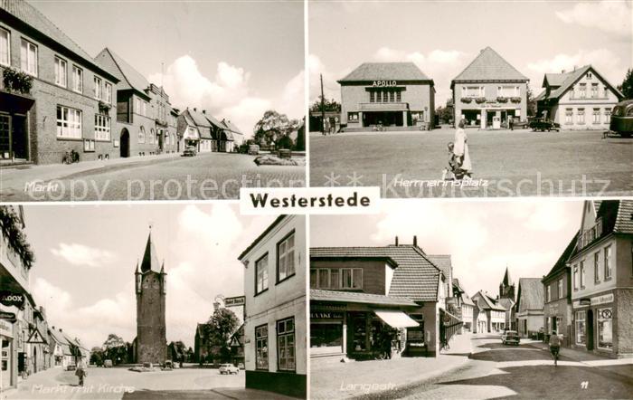 Westerstede Markt Hermannsplatz Markt Kirche Langestrasse