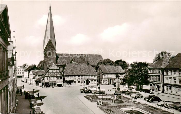 Eutin Schleswig-Holstein Marktplatz mit Kirche