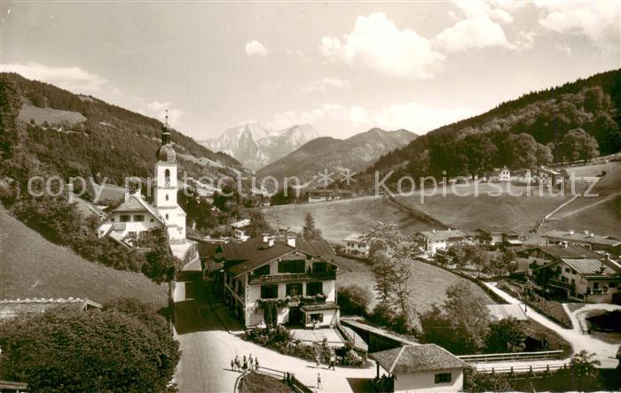 Ramsau  Berchtesgaden Panorama mit Kirche