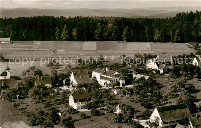 Kaelberbronn Pfalzgrafenweiler Fliegeraufnahme mit Gasthaus Pension zum Schwanen