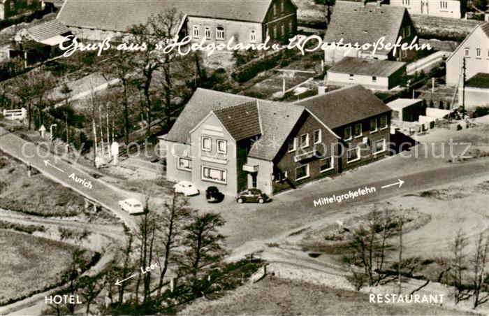 Westgrossefehn Hotel Gasthof Helgoland Fliegeraufnahme