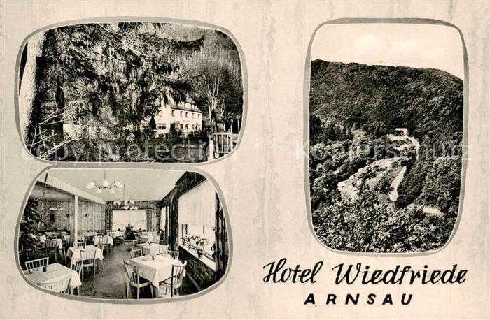 Arnsau Hotel Waldfriede Gaststube Panorama
