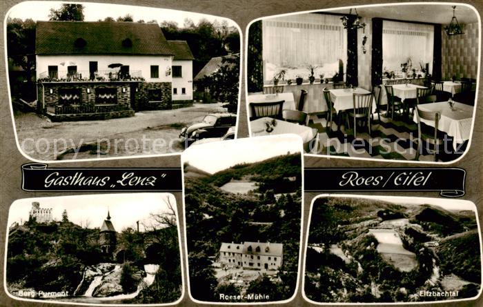 Roes Gasthaus Lenz Gaststube Burg Pyrmont Rorset Muehle Eltzbachtal