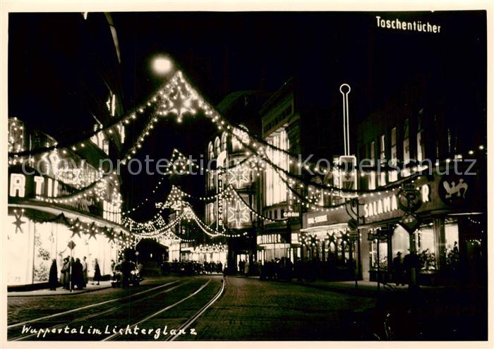 WUPPERTAL NRW bei Nacht im Lichterglanz