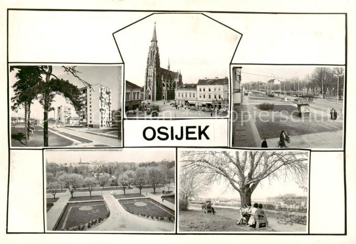 Osijek Croatia Teilansichten Kirche