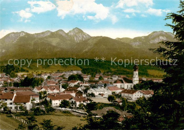 Endorf Bad Panorama mit Alpenkette