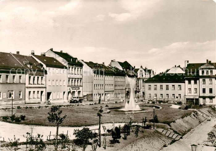 Reichenbach  Vogtland Bahnhofstrasse und Park des Friedens