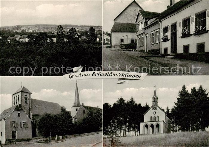 Ehlingen  Erfweiler-Ehlingen Mandelbachtal Saarland Panorama Kirchen Parfuemerie