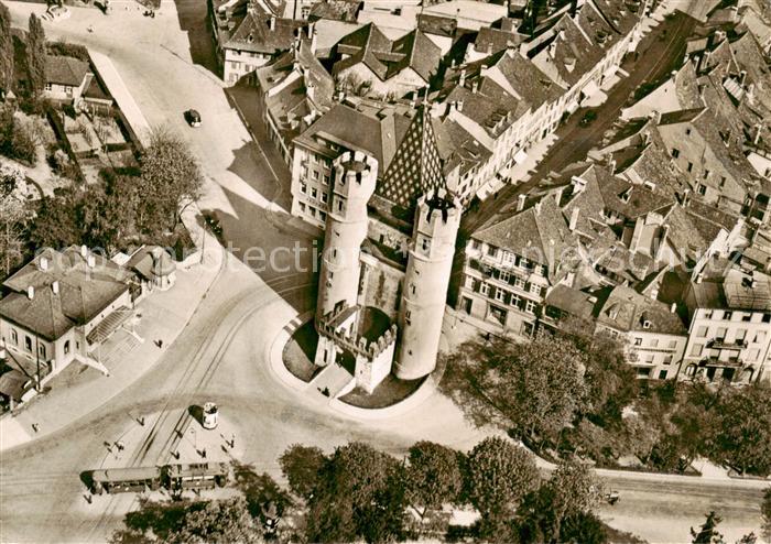 Basel BS Fliegeraufnahme mit Spalentor