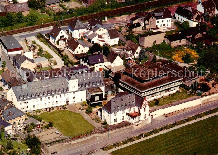 Leutesdorf Rhein Bildungsstaette des Johannesbundes Exerzitienhaus Fliegeraufnah