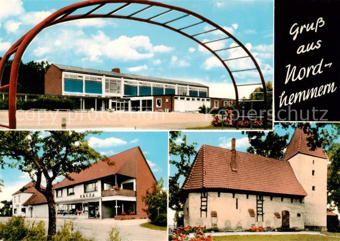 Nordhemmern Teilansicht Edeka Kaufladen Kapelle