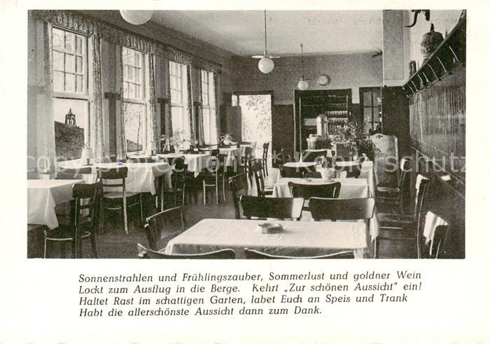 Hausberge Porta Westfalica Restaurant Zur schoenen Aussicht Gaststube