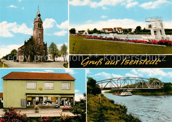 Isenstedt Luebbecke Westfalen Kirche Kaufladen Schwimmbad Bruecke