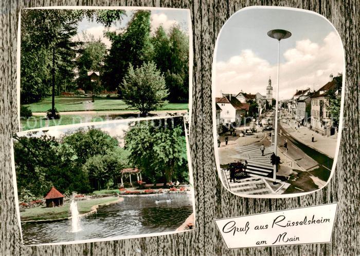Ruesselsheim Main Stadtpark und Frankfurter Strasse