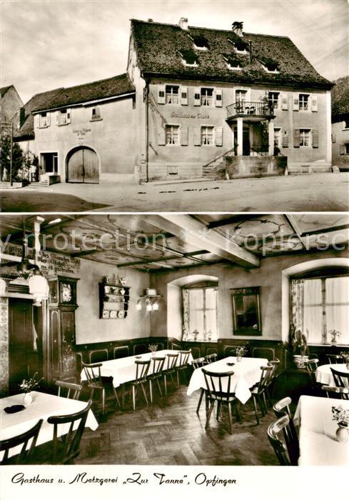 Opfingen Gasthaus Metzgerei Zur Tanne Gastraum