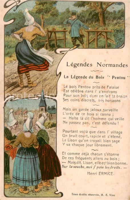 Falaise  14 Calvados Legendes Normandes La Legende du Bois Pentou