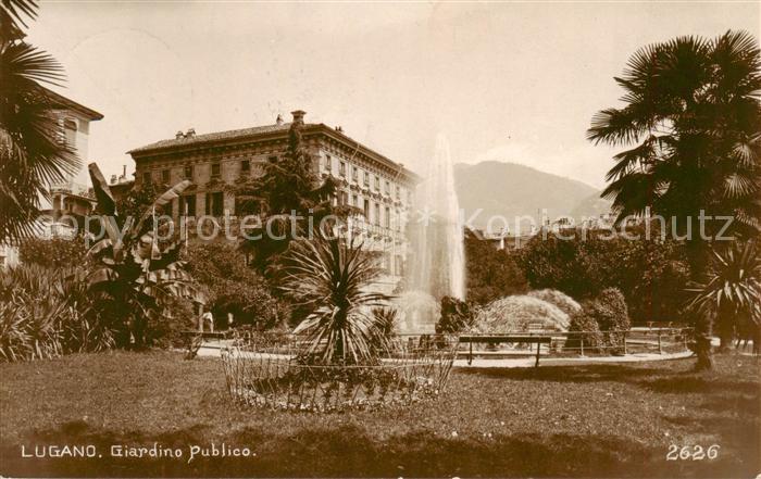 Lugano Lago di Lugano TI Giardino Publico