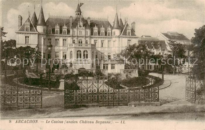 Arcachon 33 Gironde Le Casino ancien Chateau Deganne