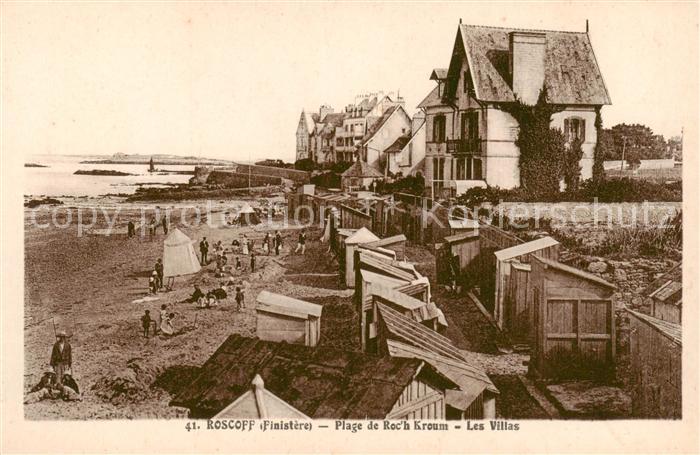 Roscoff 29 Finistere Plage de Roch Kroum Les Villas