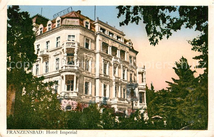 Franzensbad Boehmen Frantiskovy Lazne CZ Hotel Imperial