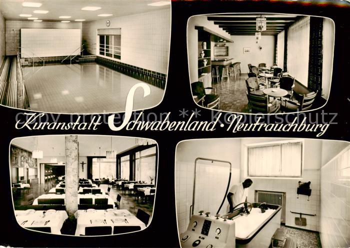Neutrauchburg Kuranstalt Schwabenland Hallenbad Speisesaal Bar Therapiebecken