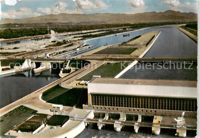 Vogelgruen Vogelgrun 68 Alsace Barrage de Vogelgrün A l’horizon la For