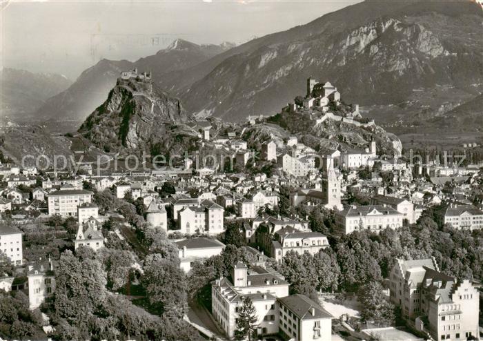Sion  Sitten Seduno VS Vue aerienne