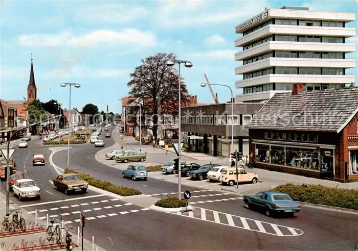 Papenburg Ems Niedersachsen Hauptkanal Rechte Seite Ortspartie