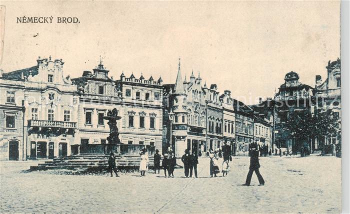 Nemecky-Brod Havlickuv Brod Deutsch-Brod CZ Marktplatz Brunnen