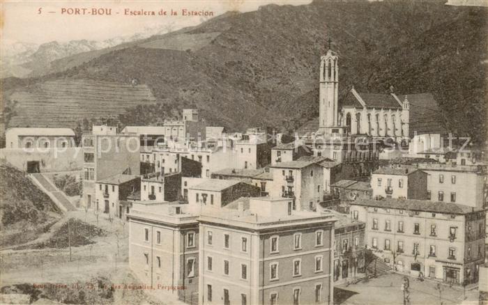 Port Bou Costa Brava ES Escalera de la Estacion