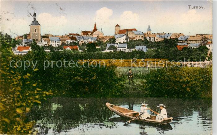 Turnov  Turnau CZ Ortsansicht Gondelteich