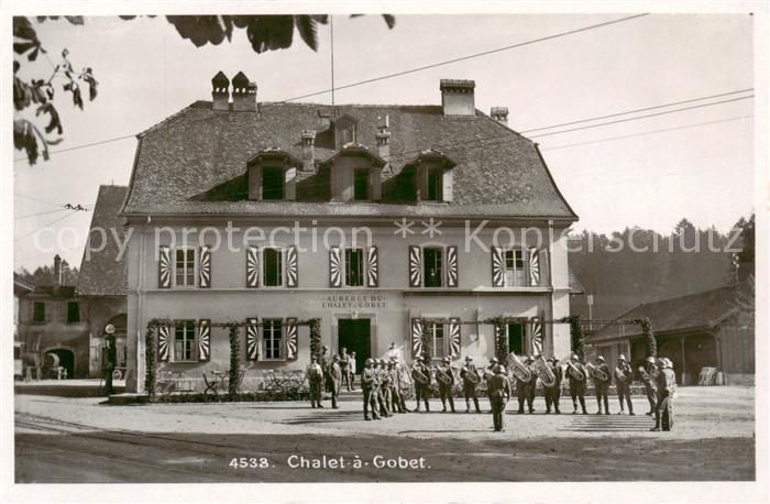 Chalet-a-Gobet VD Auberge Chalet a Gobet Militaermusikparade