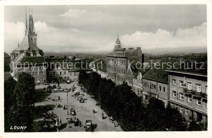 Louny Laun CZ Ortsansicht
