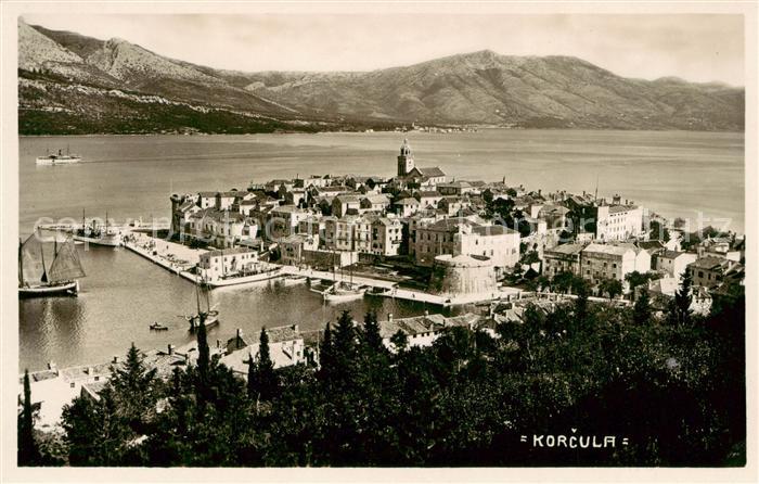 Korcula Curzola Croatia Panorama