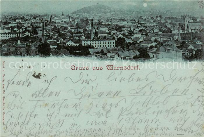 Warnsdorf  Varnsdorf Boehmen CZ Panorama